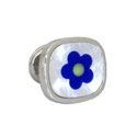 Lapis Flower Cufflinks