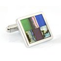 Abalone Puzzle Cufflinks