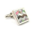 Smoke & White Pearl Cufflink