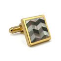 Smoke & White Pearl Cufflink