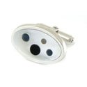 Pearl and Random Dots Cufflinks