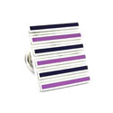 Purple Striped Cufflinks