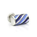Blue Twizzler Cufflinks
