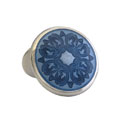Blue Floral Cufflinks