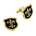Gold Fleur De Lis Cufflinks