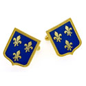Blue Fleur De Lis Cufflinks