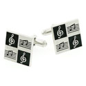 Clef & Music Note Cufflinks