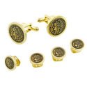 Faux French Franc Coin Stud Set