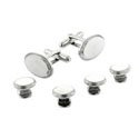 Oval Engravable Stud Set