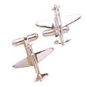 Sterling Silver Airplane Cufflinks