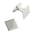 Square Engraveable Cuff Links