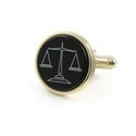 Legal Scales Onyx Cufflinks