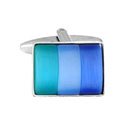 Blue Tones Fiber Optic Cufflink
