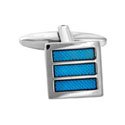Three Blue Sections Cufflink