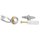 Cricket Bat & Ball Cufflink
