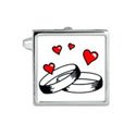 Hearts & Wedding Rings Cufflinks