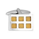 Gold Mesh Cufflink
