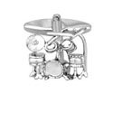 Drum Kit Cufflinks