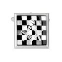 Masonic Symbol Onyx & Pearl Cufflinks