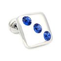 Blue Crystal Cufflinks