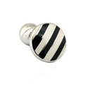 Diagonal Stripe Enamel Cuff Links