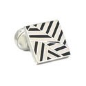 Black Safari Stripe Cufflinks
