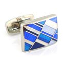 Diagonal Barcode Cufflinks