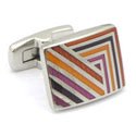 Graphic Lines Designer Cufflinks