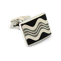 Cosmic Wave Cuff Links