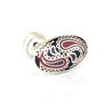 Oval Paisley Silver Cufflinks