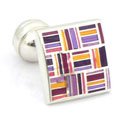 Silver Patch Work Cufflinks