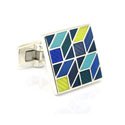 Sterling 3D Box Cuff Links