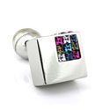 Cube Crystal Cuff Links