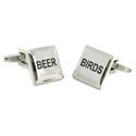 Beer & Birds Cufflinks