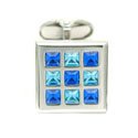 Tonal Blue Crystal Cufflinks