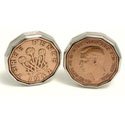 Three Pence Coin Cuff Links