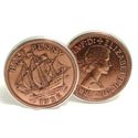Half Penny Cuff Links
