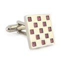 Pink Squares Cufflink