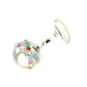Multi-Color Crystal Sphere Cufflinks