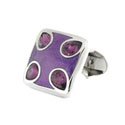 Tear Drop Crystal Square Cufflinks