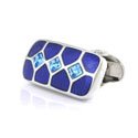 Royal Blue Crystal Cufflinks
