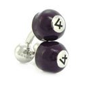 Pool Ball Number 4 Cufflink