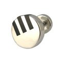 Onyx Stripes and Sterling Silver Cufflinks