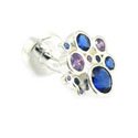 Blue & Purple Crystal Cufflinks