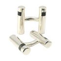 Grey Mother of Pearl Cylinder Cufflinks