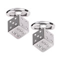Crystal Studded Dice Cufflinks