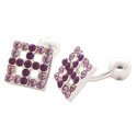 Crystal Cross Cufflinks