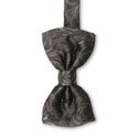 Grey Rose Bow Tie