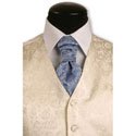 Ice Blue Rose Cravat