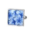 Blue Frangipani Cufflinks